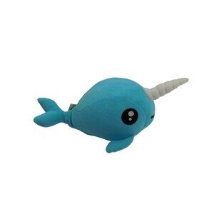 Peek A Boo Turquoise Narwhal 8" Stuffed Plush Animal Whale Unicorn toy